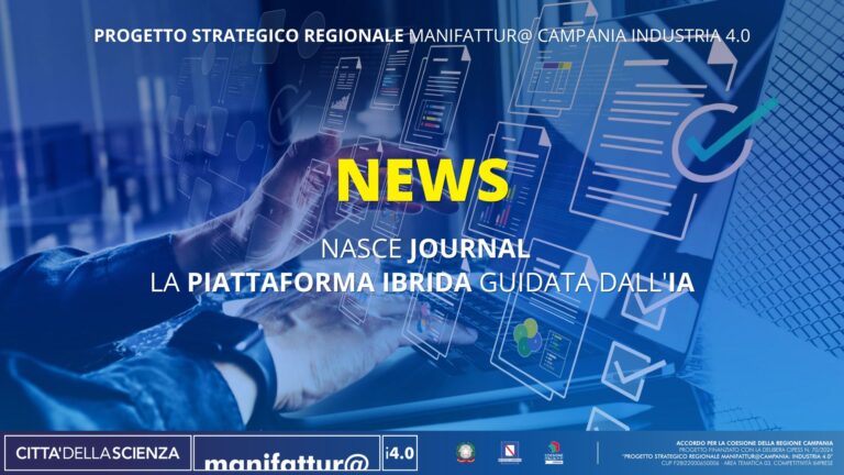 Transizione digitale e contrasto alla disinformazione: nasce Journal, la piattaforma ibrida guidata dall’IA